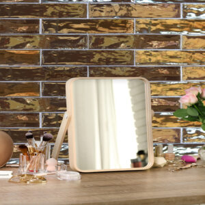 Azulejos cerámicos acabado metálico formato rectangular