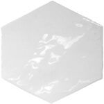 Azulejo hexagonal gris 16x16cm